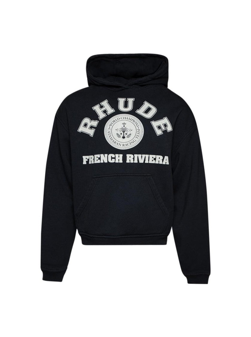 Rhude French Riviera Hoodie Vintage Black