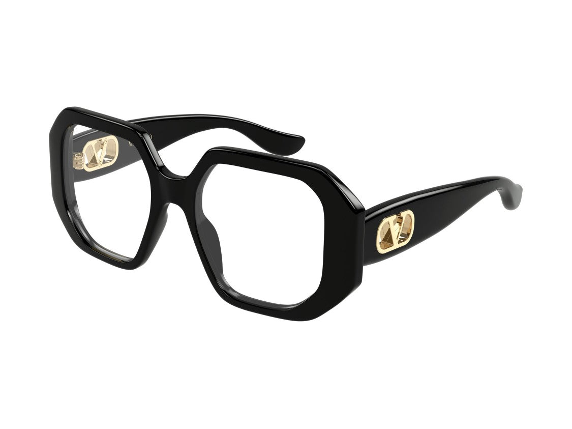 Valentino Gold Vg0003o Oversized Geometric Eyeglasses