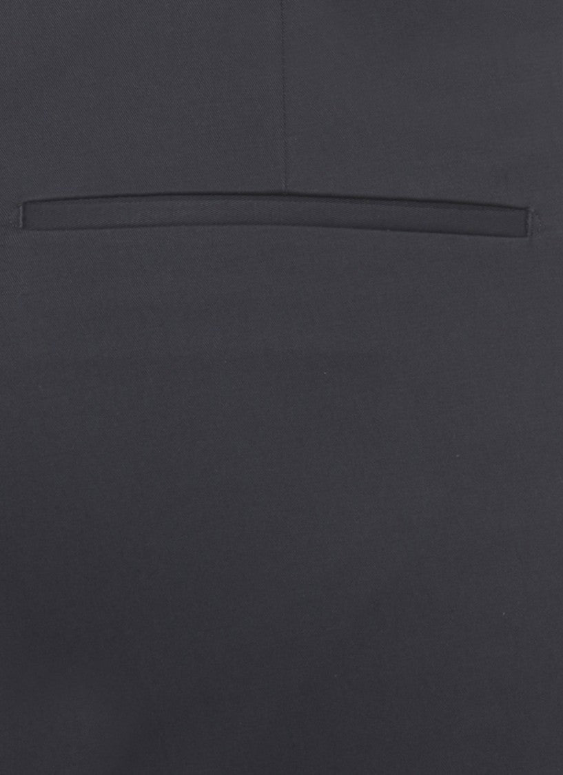 Pt Torino Blue Cotton Straight-Leg Pants