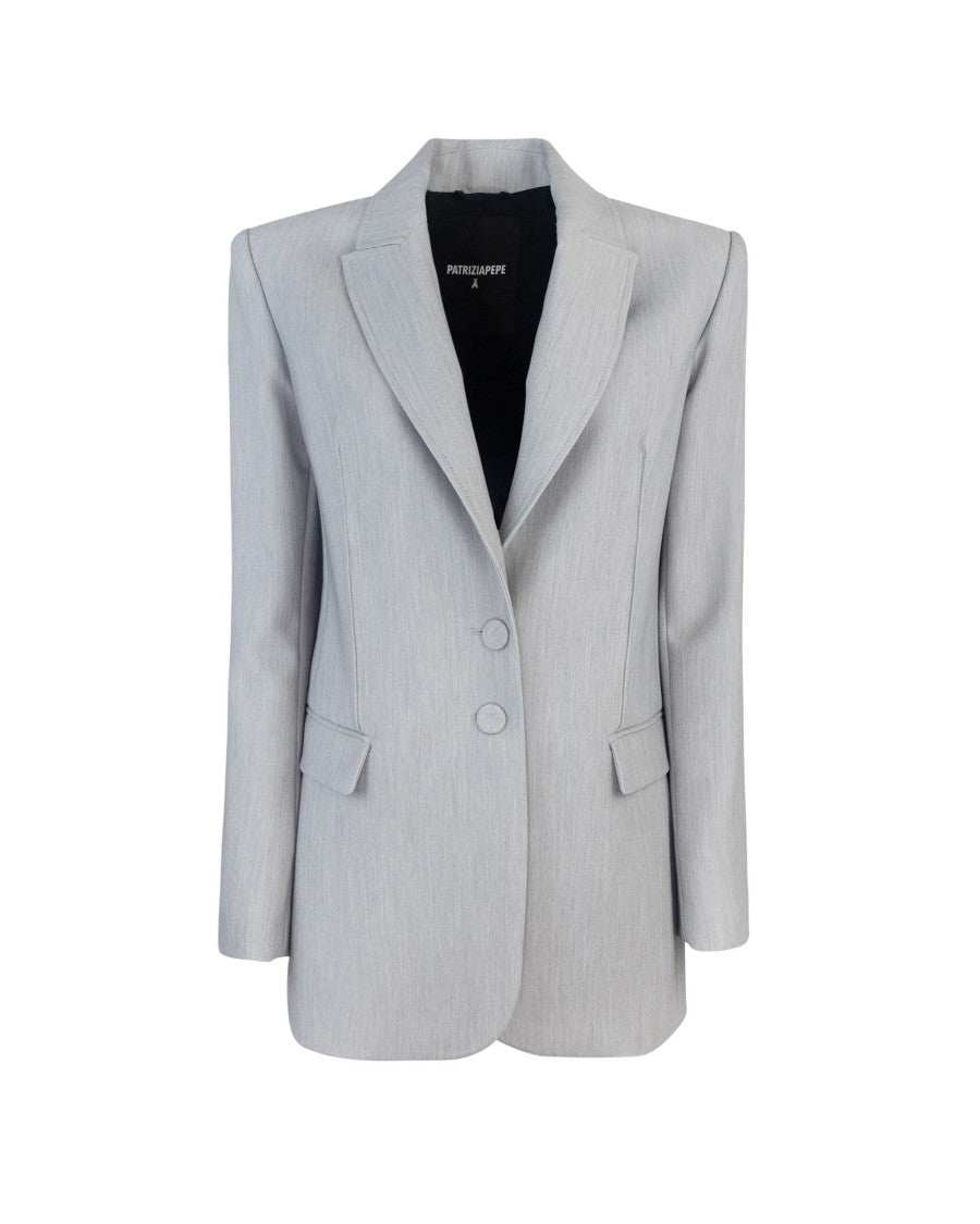 Patrizia Pepe Gray Two-Button Jacket