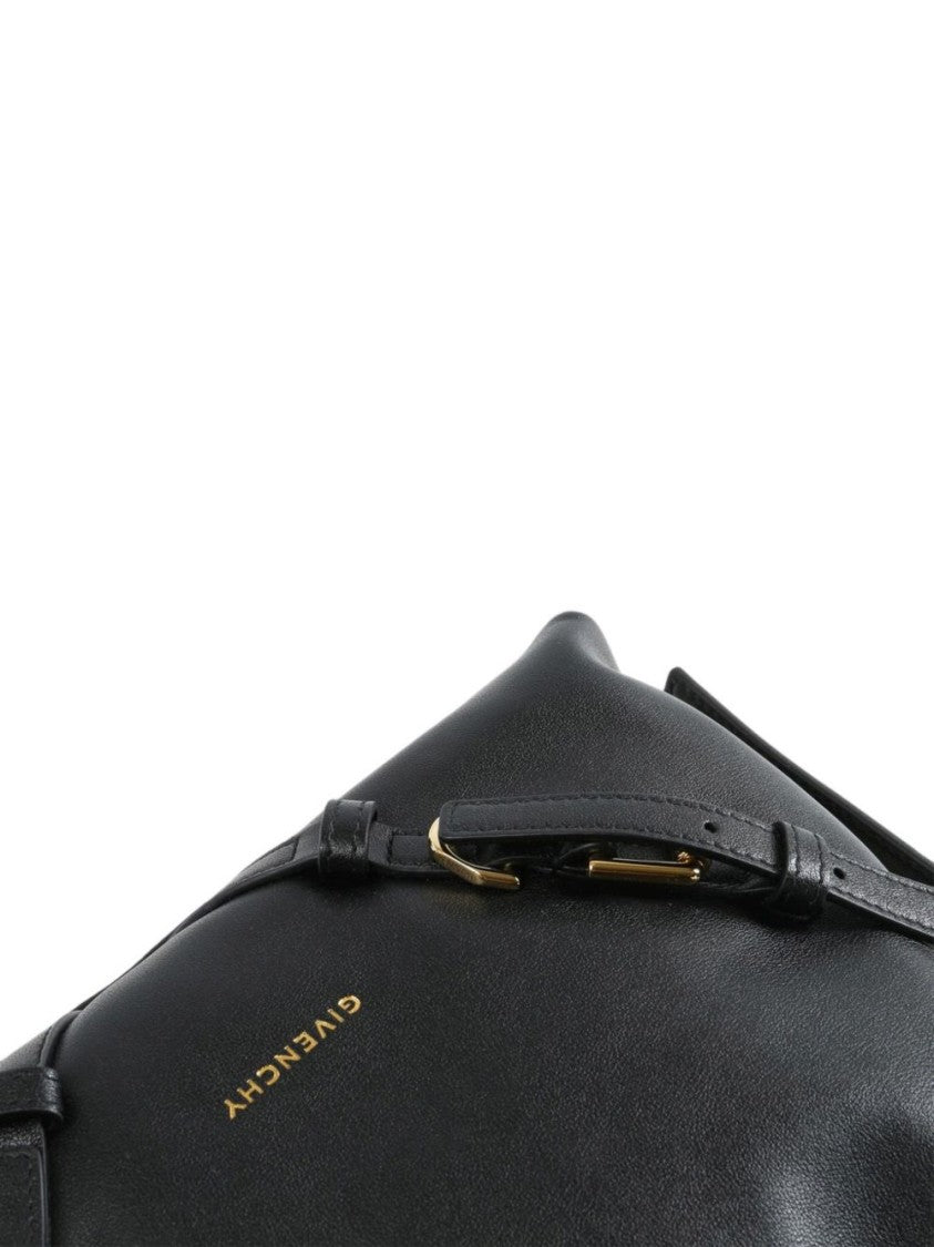 Givenchy Black Sleek Leather Shoulder Bag