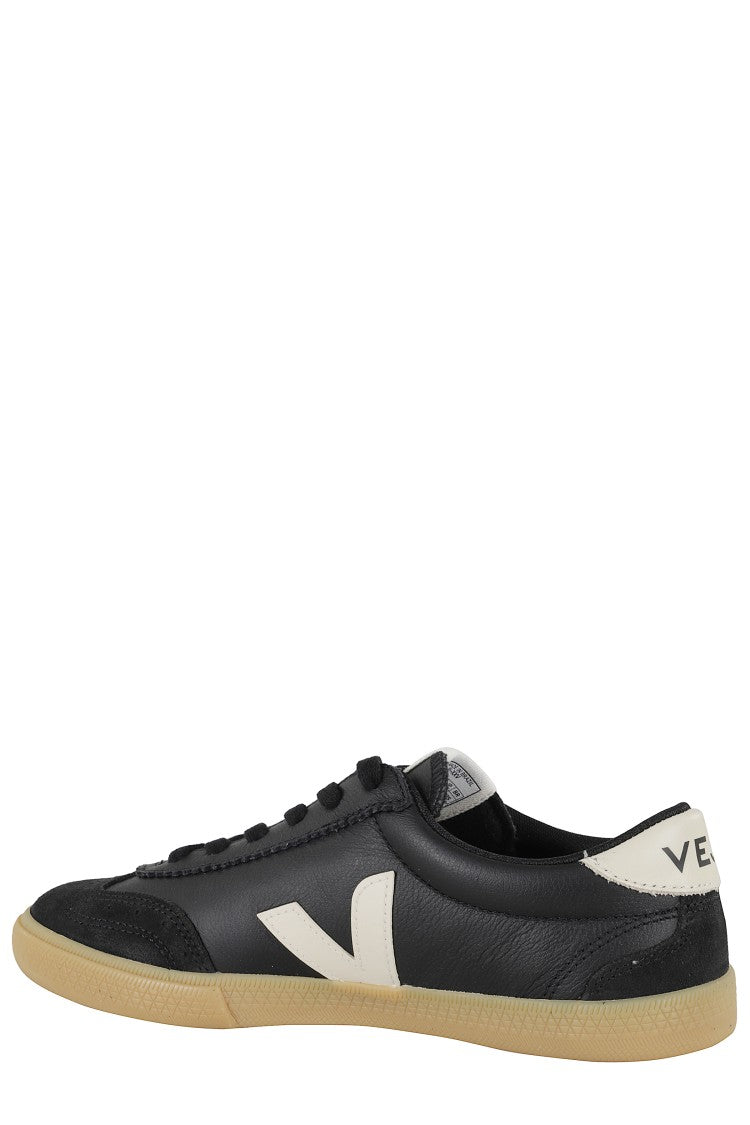 Veja Low-Profile Black Leather Sneakers
