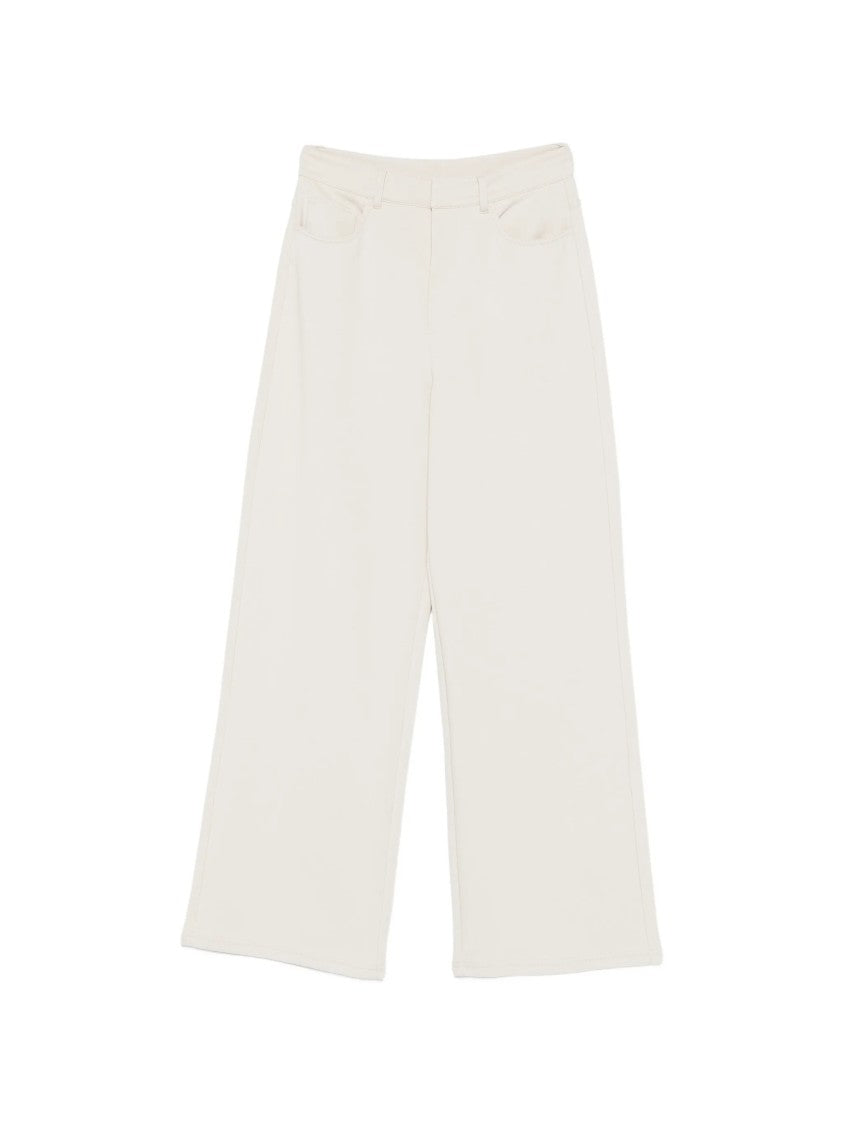 Max Mara Wide-Leg Pants With High Waist And Structured Finish