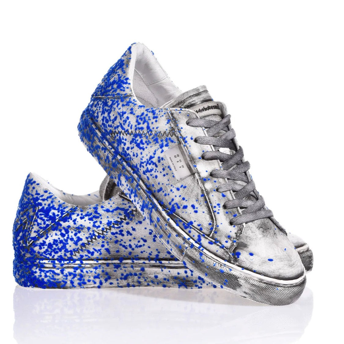 Mimanera Garage Blue Flock Sneakers