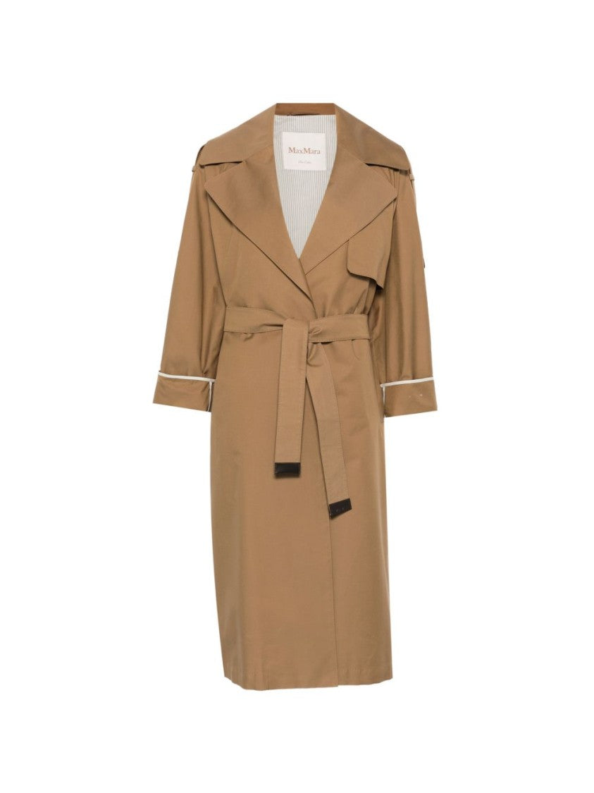 Max Mara Wrap-Style Coat With Peak Lapel