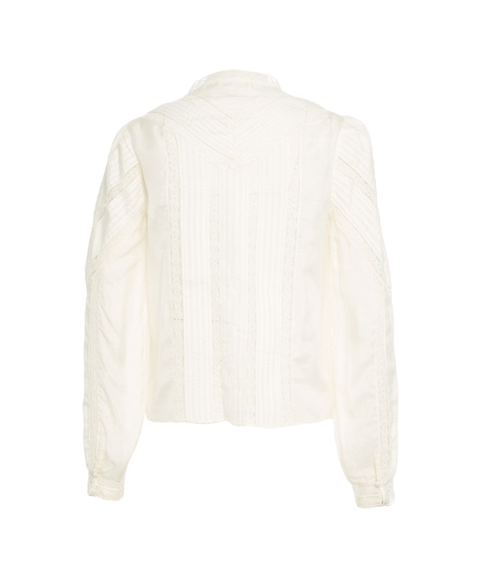 Loveshackfancy 'Aralina' Silk Blouse