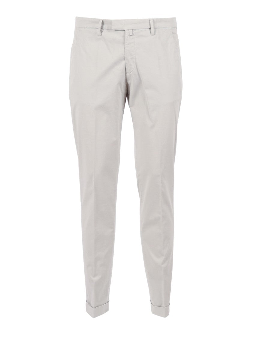 Briglia Tapered Slim Fit Cuffed Straight-Leg Pants