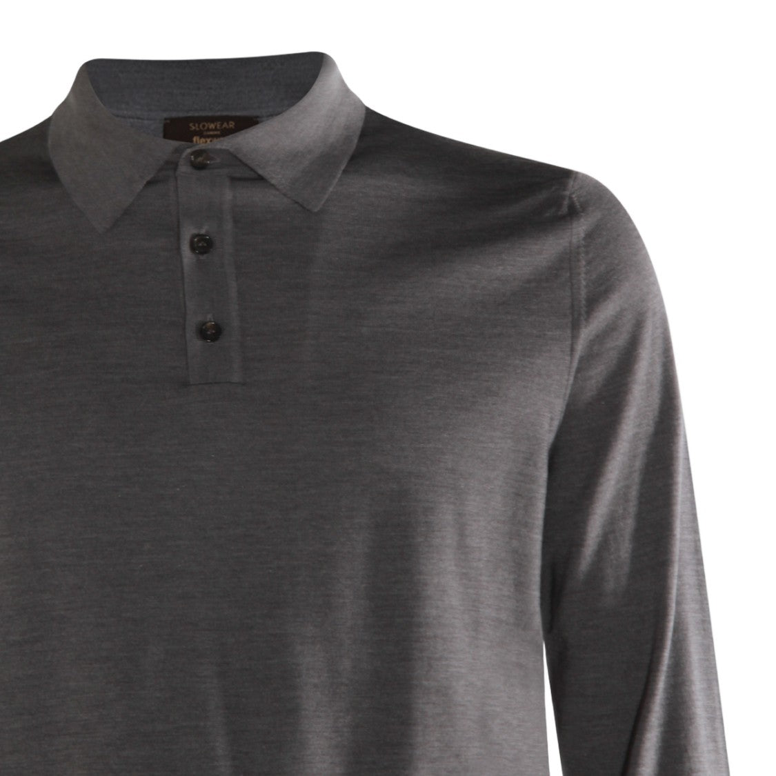 Zanone Long-Sleeve Polo Collar Sweater With Fine-Knit Texture