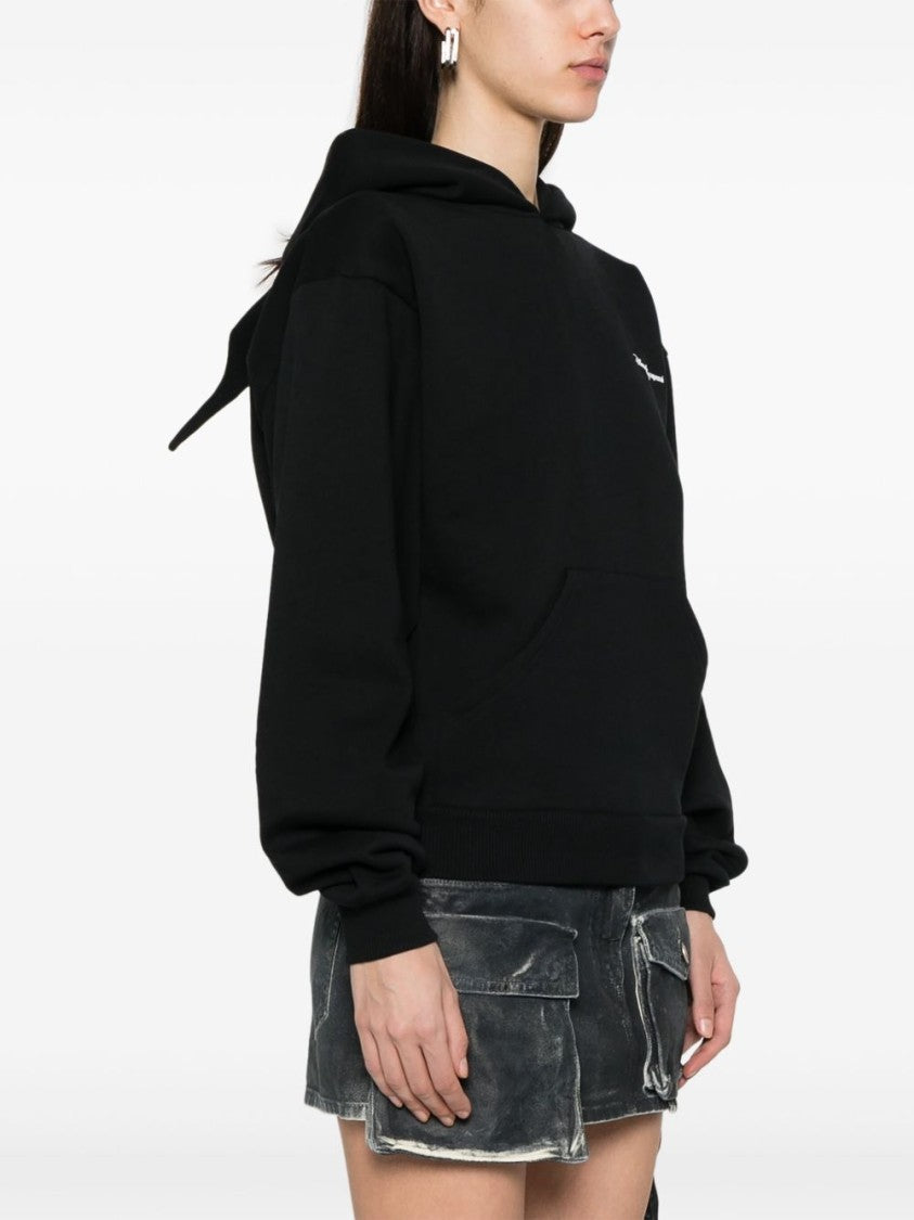 Coperni Black Pouch Pocket Ribbed Logo Sweatshirt