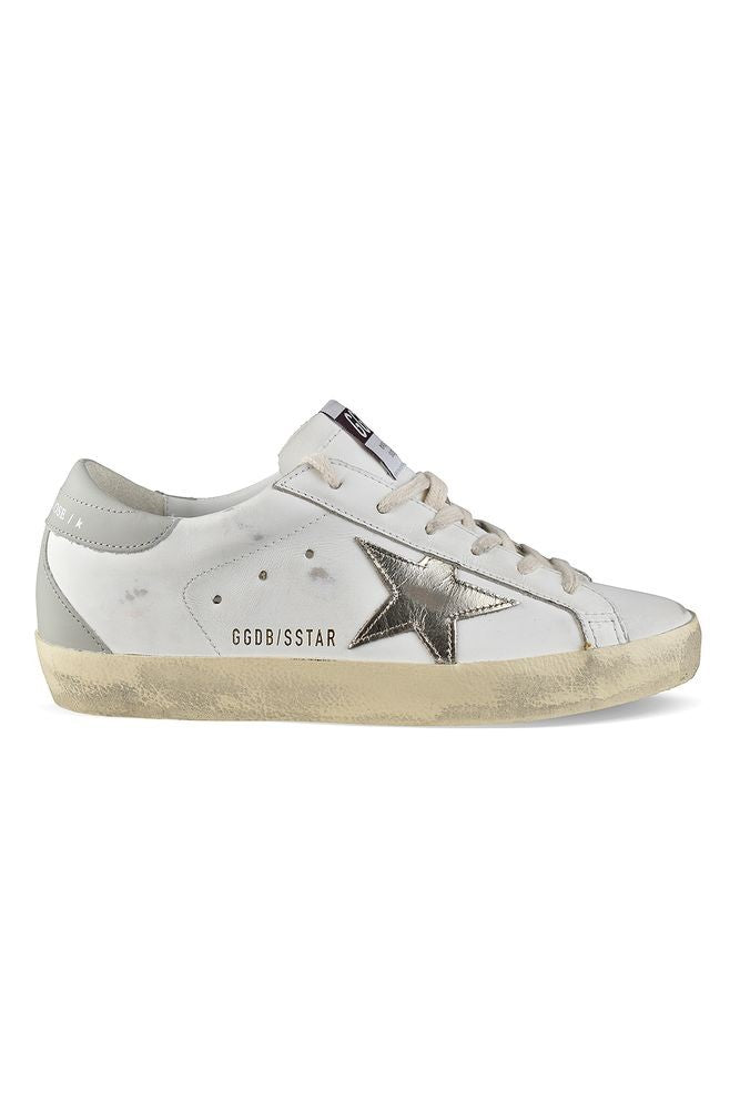 Golden Goose White Leather Superstar Sneakers