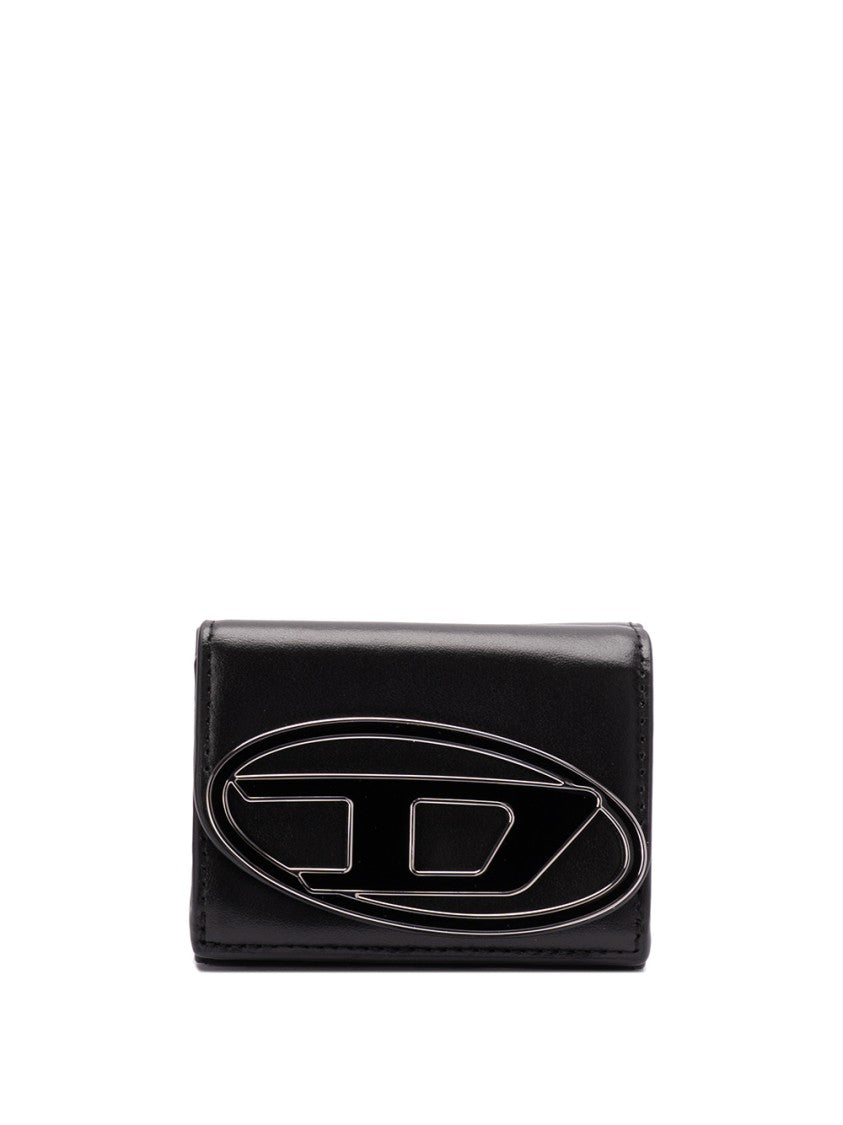 Diesel `1Dr Tri Fold Coin Xs Ii` Tri-Fold Wallet In Leather