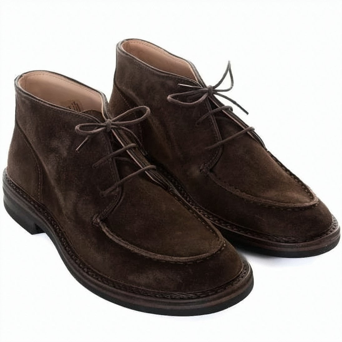 Astorflex Moccasin-Toe Ankle Boots With Suede Upper