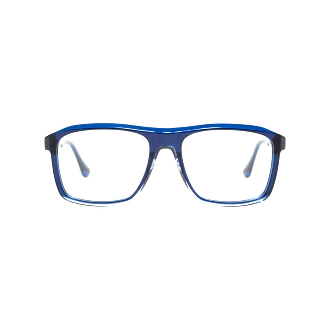 Xavier Garcia Design Edvard C-1 Translucent Blue Rectangular Frame Eyeglasses