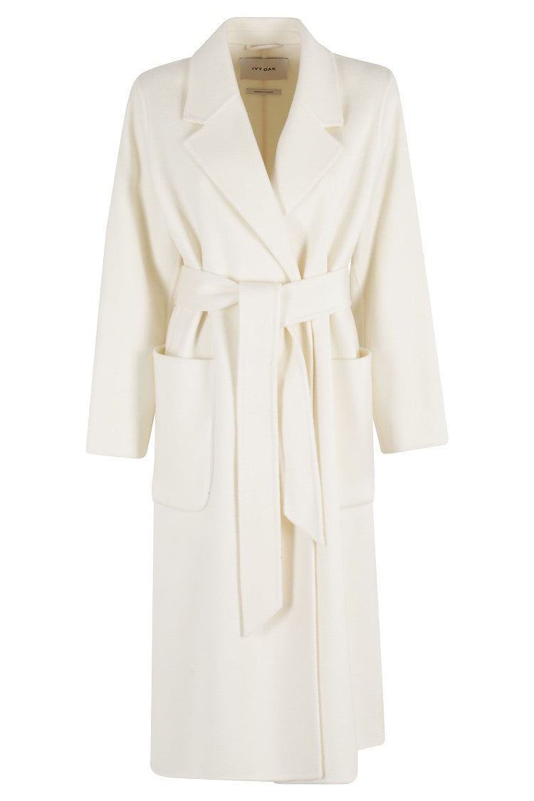 Ivy & Oak Celia Coat With Classic Revers Collar And Matchin Belt