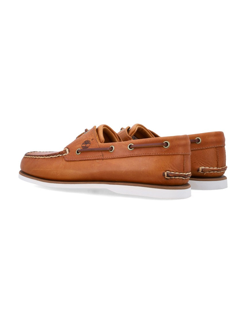 Timberland Brown 2 Eye Leather Boat Shoes