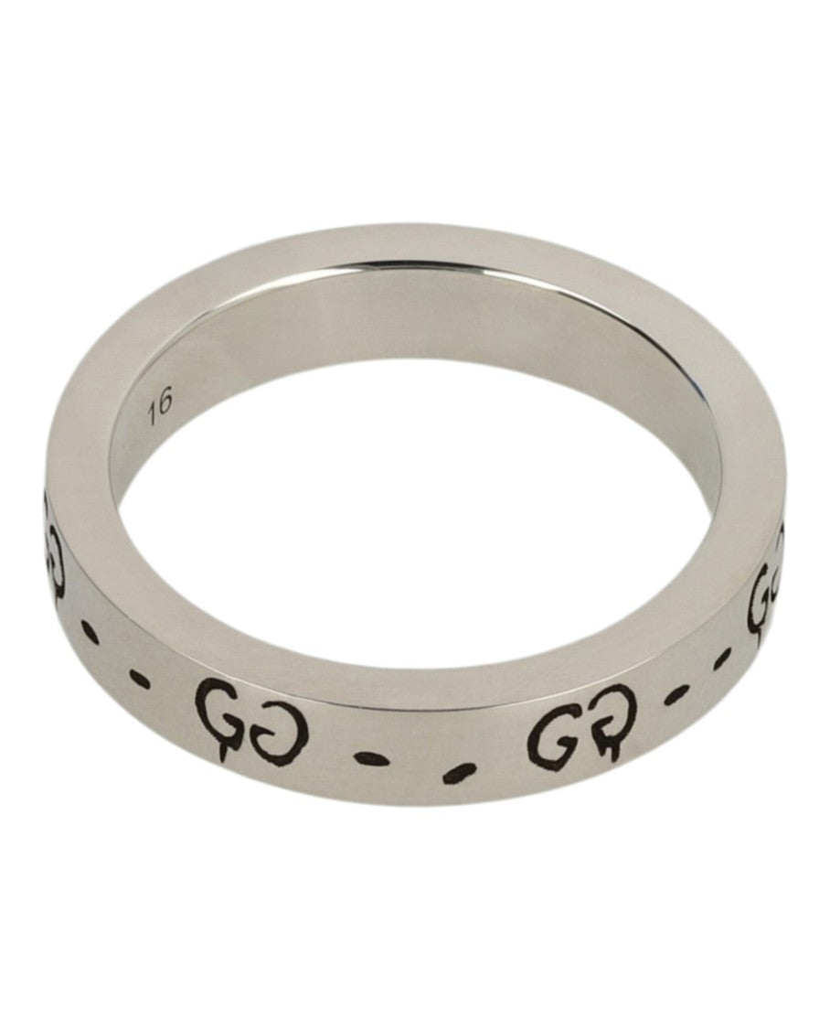 Gucci Sterling Silver Ghost Ring 4Mm