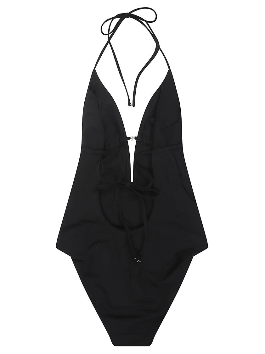 Tory Burch Black One-Piece Swimsuit With Knot Closure