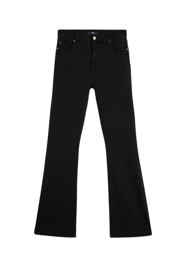 7 For All Mankind Hw Ali Black High-Waisted Flared Jeans