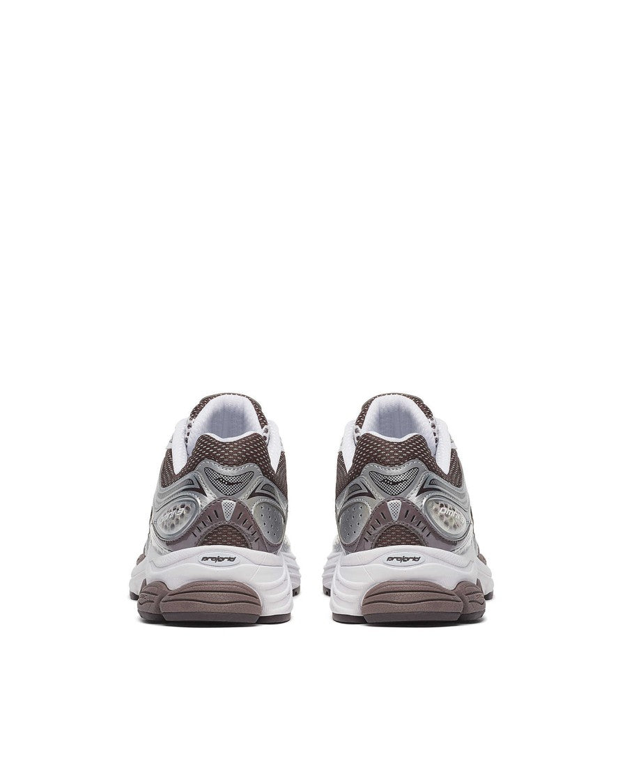 Saucony Progrid Omni 9 Sneakers In White And Brown