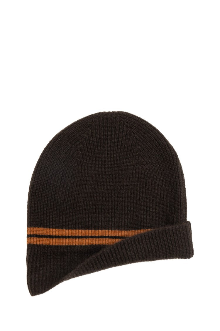 Zegna Ribbed Cashmere Beanie