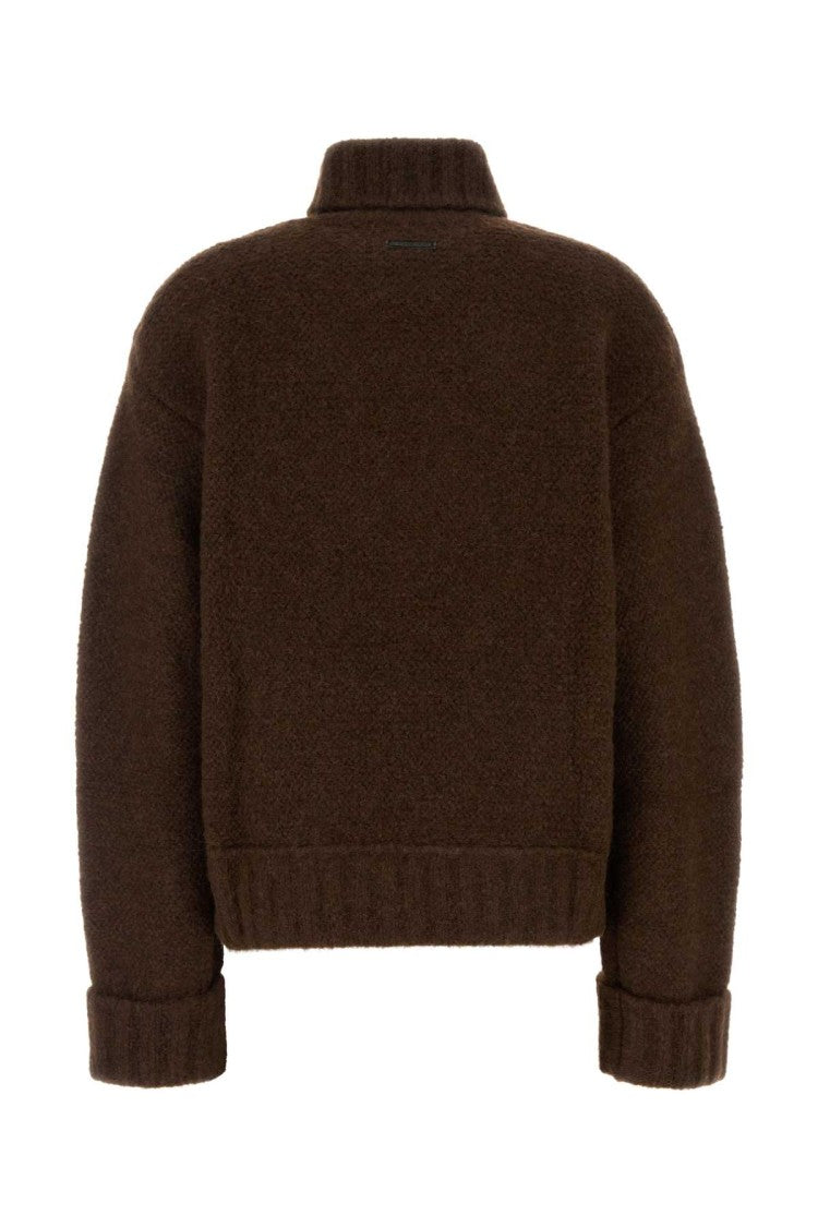 Dsquared2 Brown Stretch Alpaca Blend Sweater
