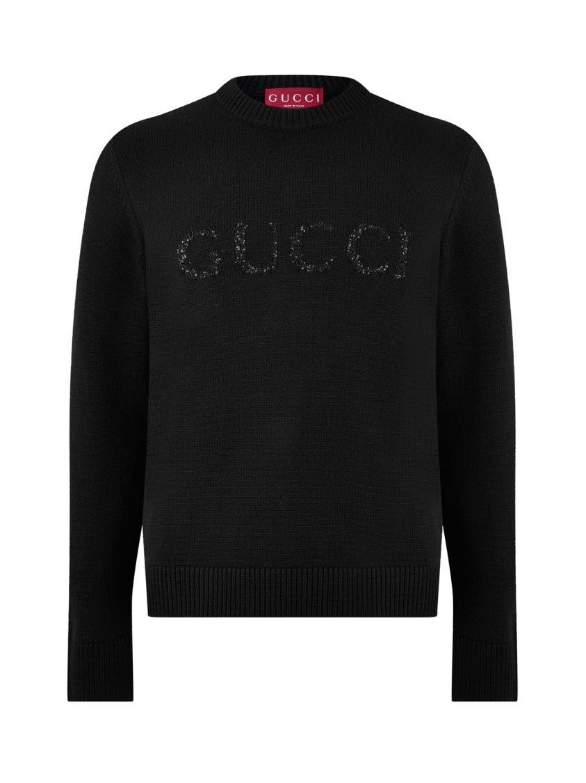 Gucci Logo Wool/Cashmere Sweater