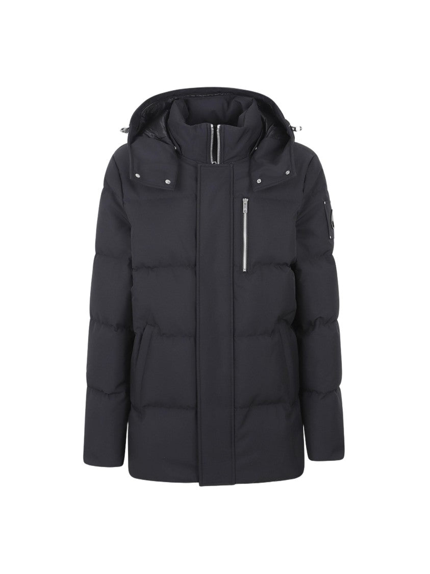 Moose Knuckles Padded Quilted Casual Jacket With High Collar