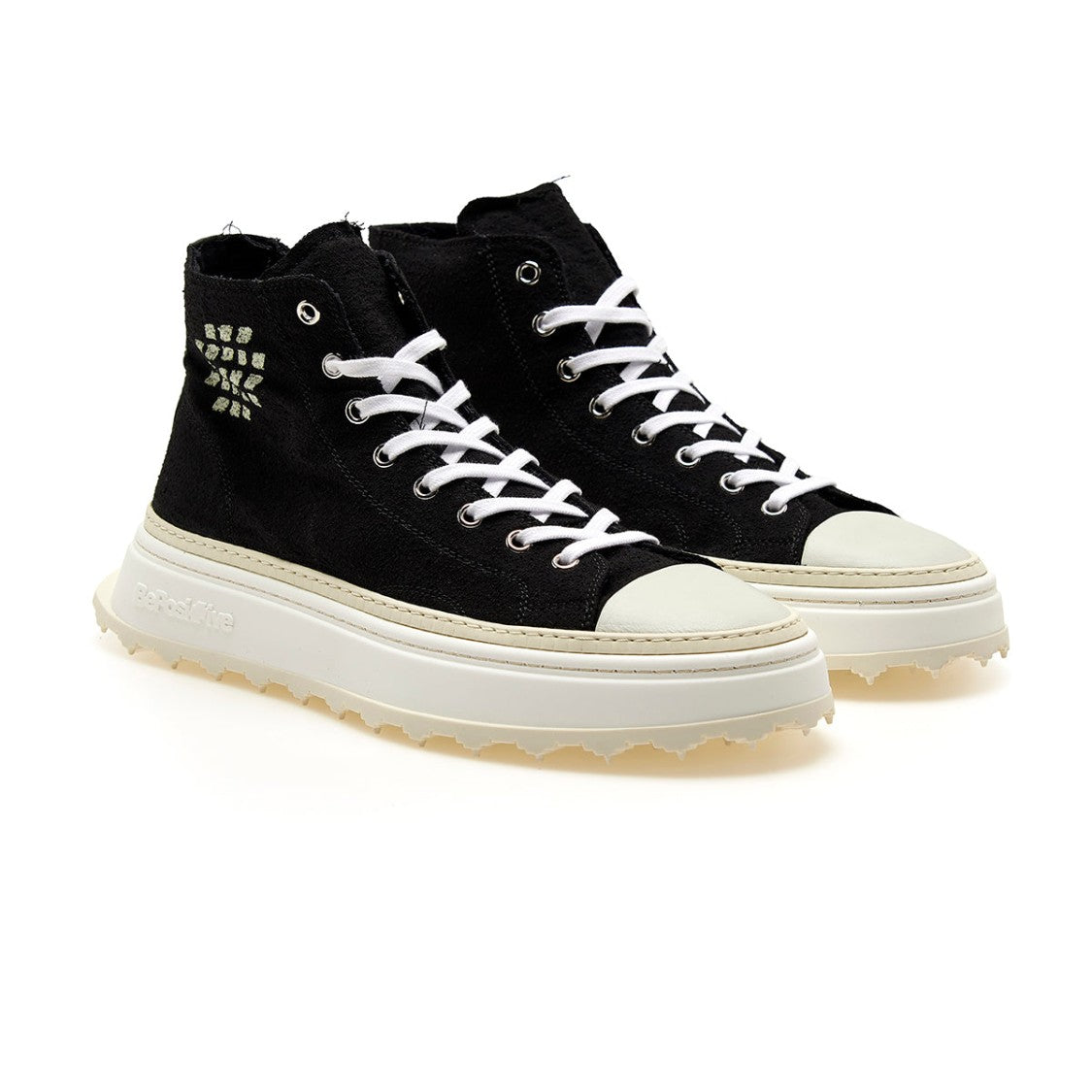 Bepositive Leather Mid-Cut Sneakers