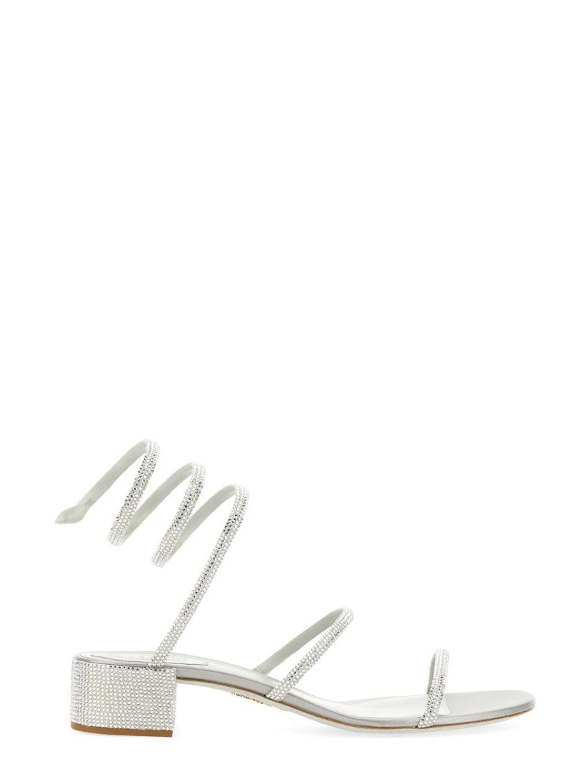 René Caovilla Cleo Spiraling Embellished Sandals