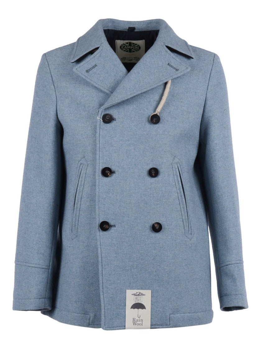 Camplin Island - S Double-Breasted Wool Coat