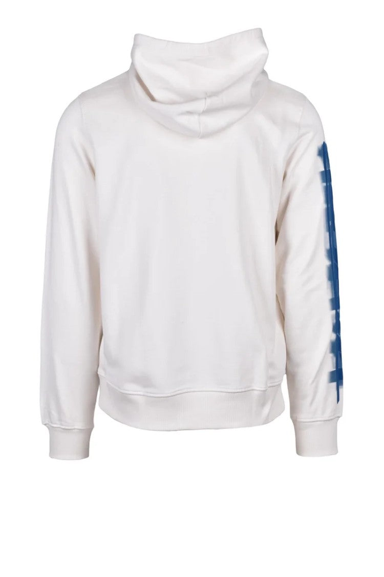 Diesel White/Red Cotton Men's Hoodie