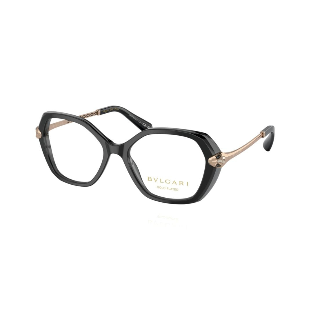 Bulgari Gold 0Bv4215kb Acetate Geometric Eyeglasses