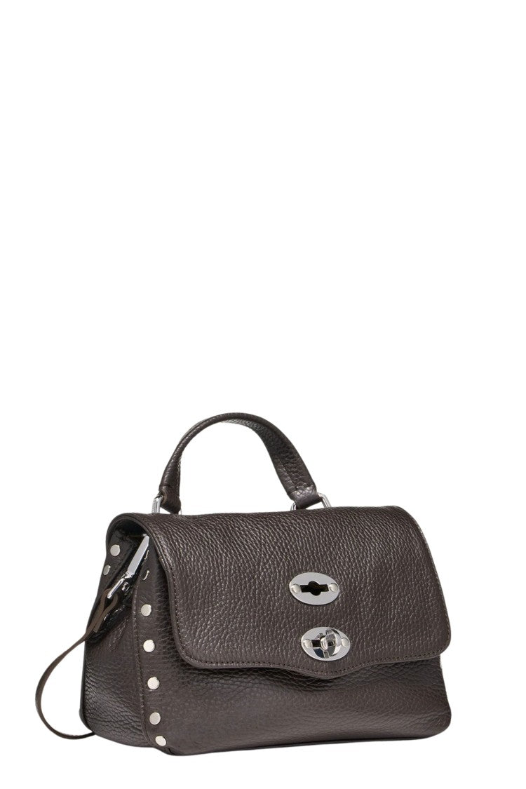 Zanellato Brown Textured Leather Handbag