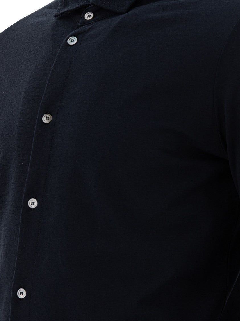 Zanone Black Shirt With Tailored Fit
