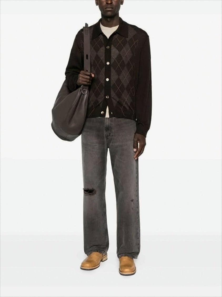 Our Legacy Distressed Black Denim Pants With Relaxed Fit