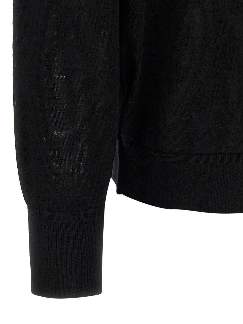 Totême Fine Merino Wool Turtleneck Sweater With Dropped Shoulders