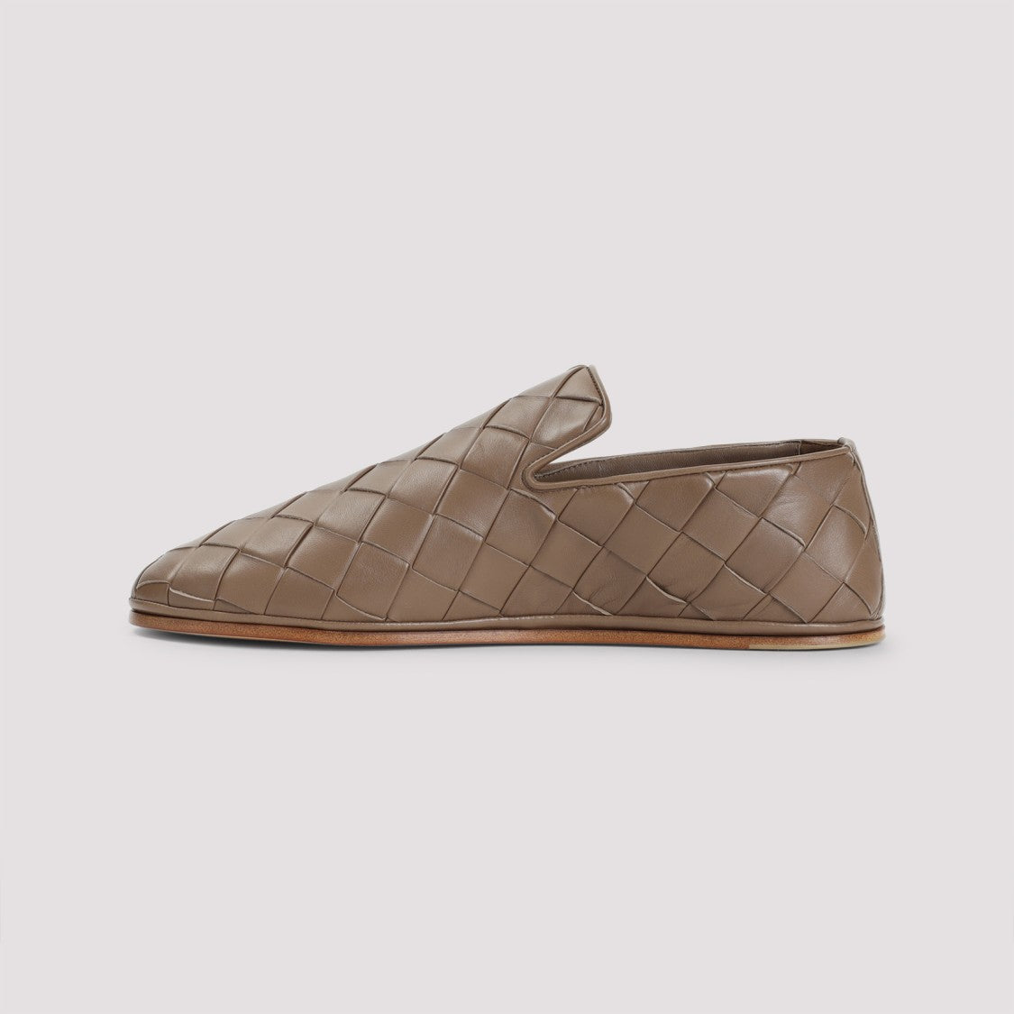 Bottega Veneta Brown Pinecone Nappa Leather Slippers