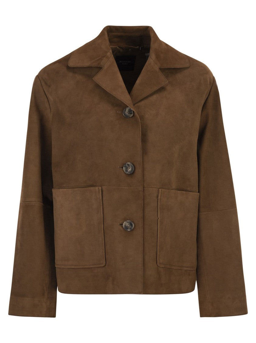 Max Mara Wkdpalchi - Suede Crop Jacket