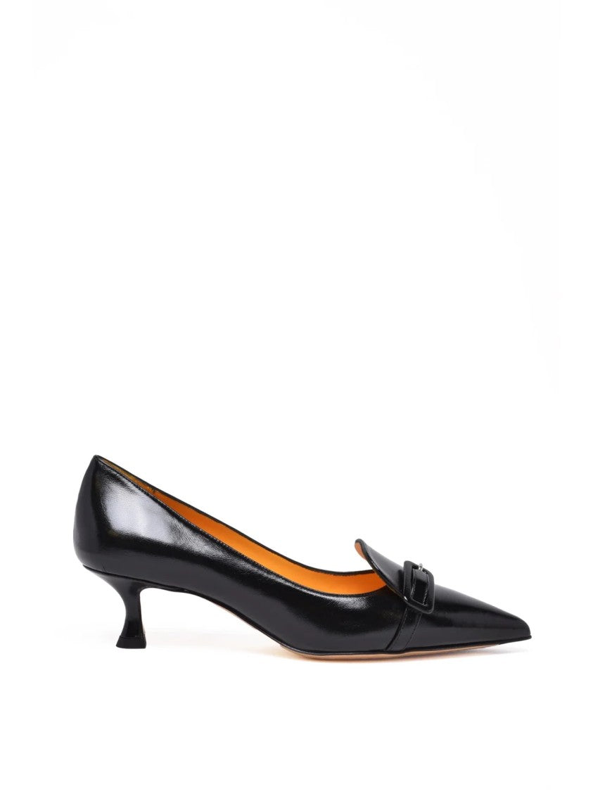 Mara Bini Black Leather Pumps