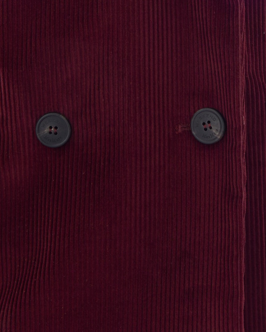 Max Mara Katanga Double-Breasted Padded Shoulder Corduroy Blazer