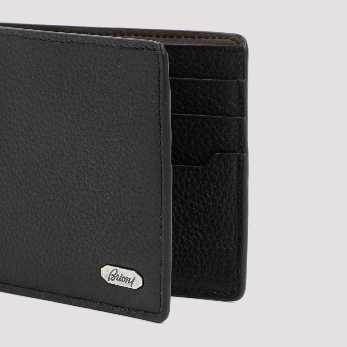 Brioni Brioni Black Leather Wallet