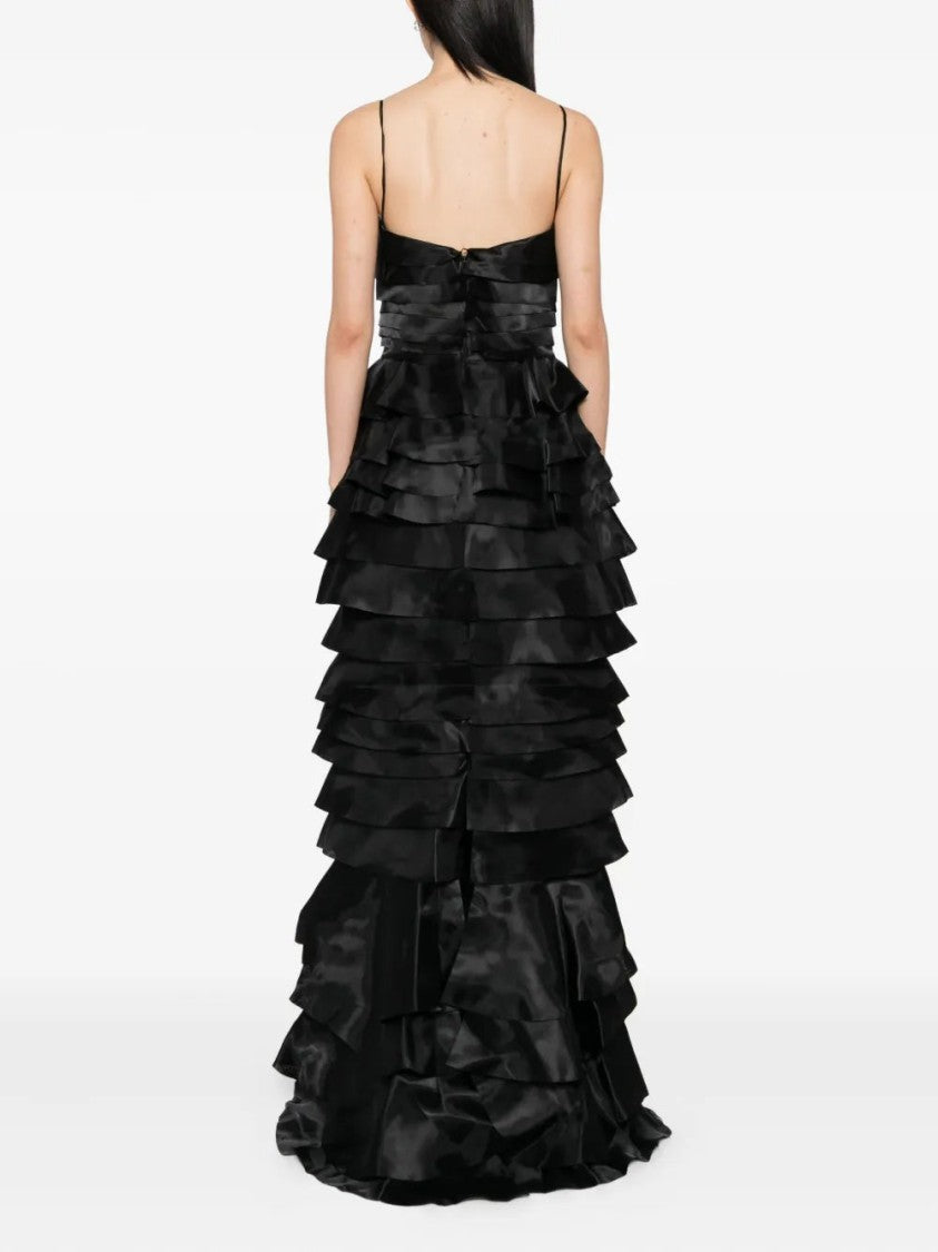 Saiid Kobeisy Layered Organza Long Dress