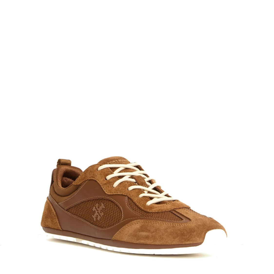 Tory Burch Cognac Travel Sneakers With Breathable Mesh