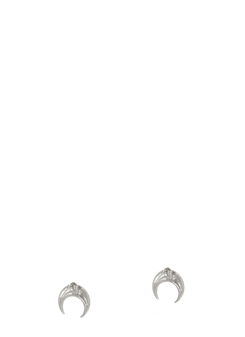 Marine Serre Crescent Moon Design Silver Earrings With Butterfly Fastening