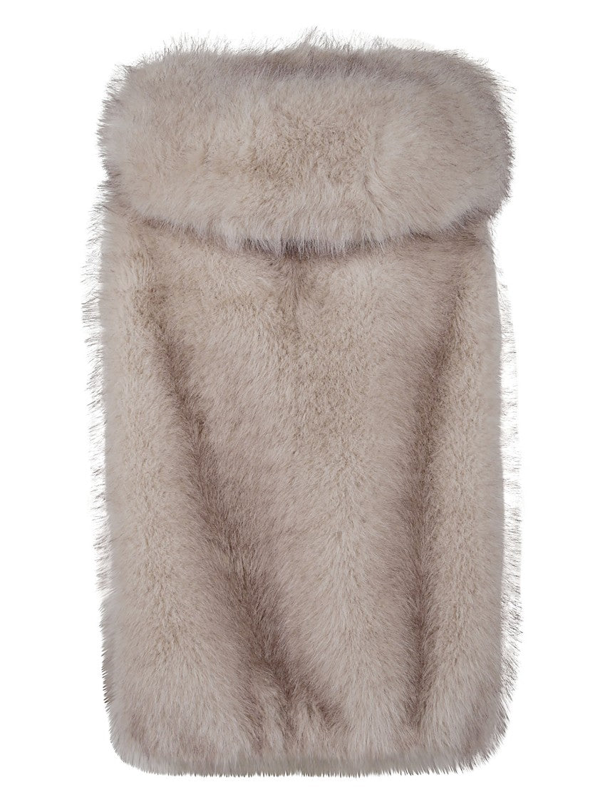 Valentini 1972 Plush Eco Sable Fur Vest With Hood