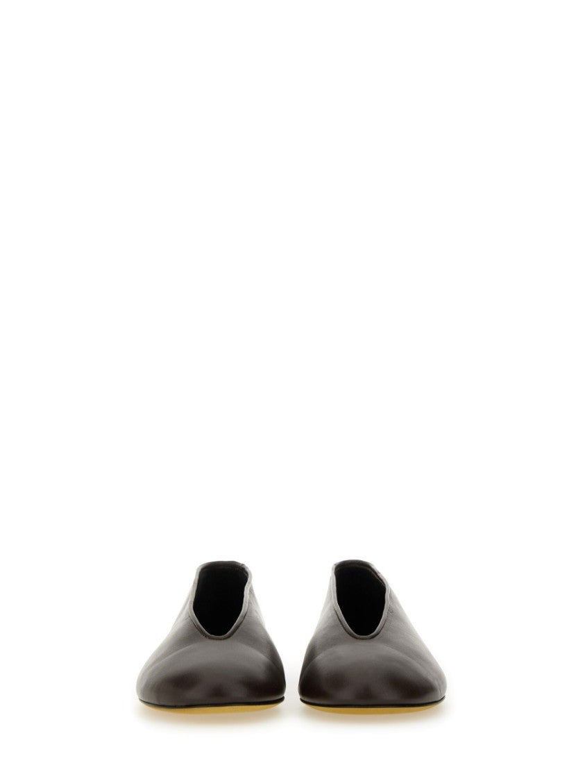 Moschino "Duck" Dancer Leather Flats