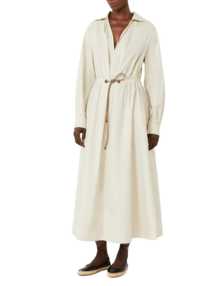 Max Mara Cotton Poplin Polo Collar Dress