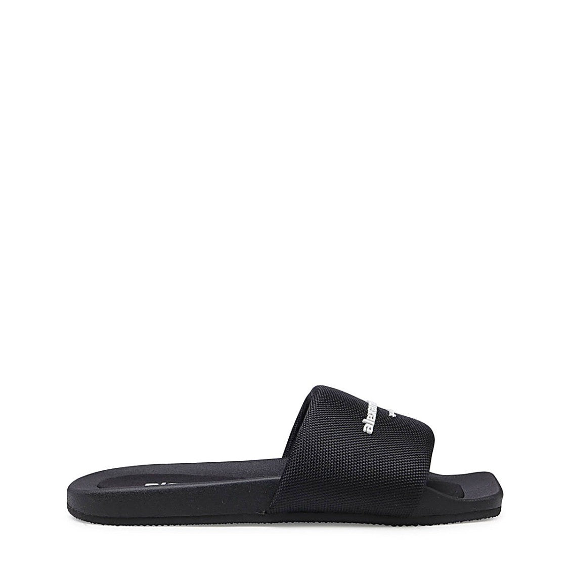 Alexander Wang Black Rubber Sliders