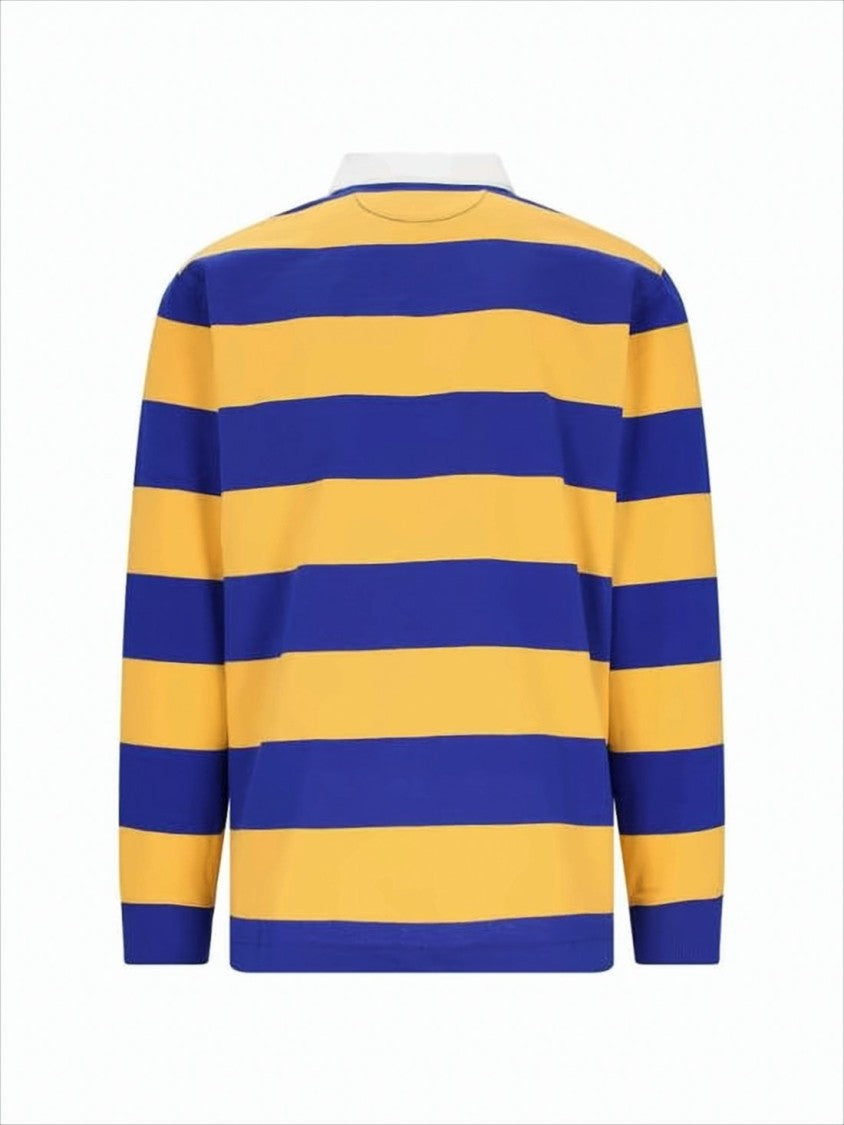 Polo Ralph Lauren Horizontal Stripe Long-Sleeve Polo Shirt With Classic Collar