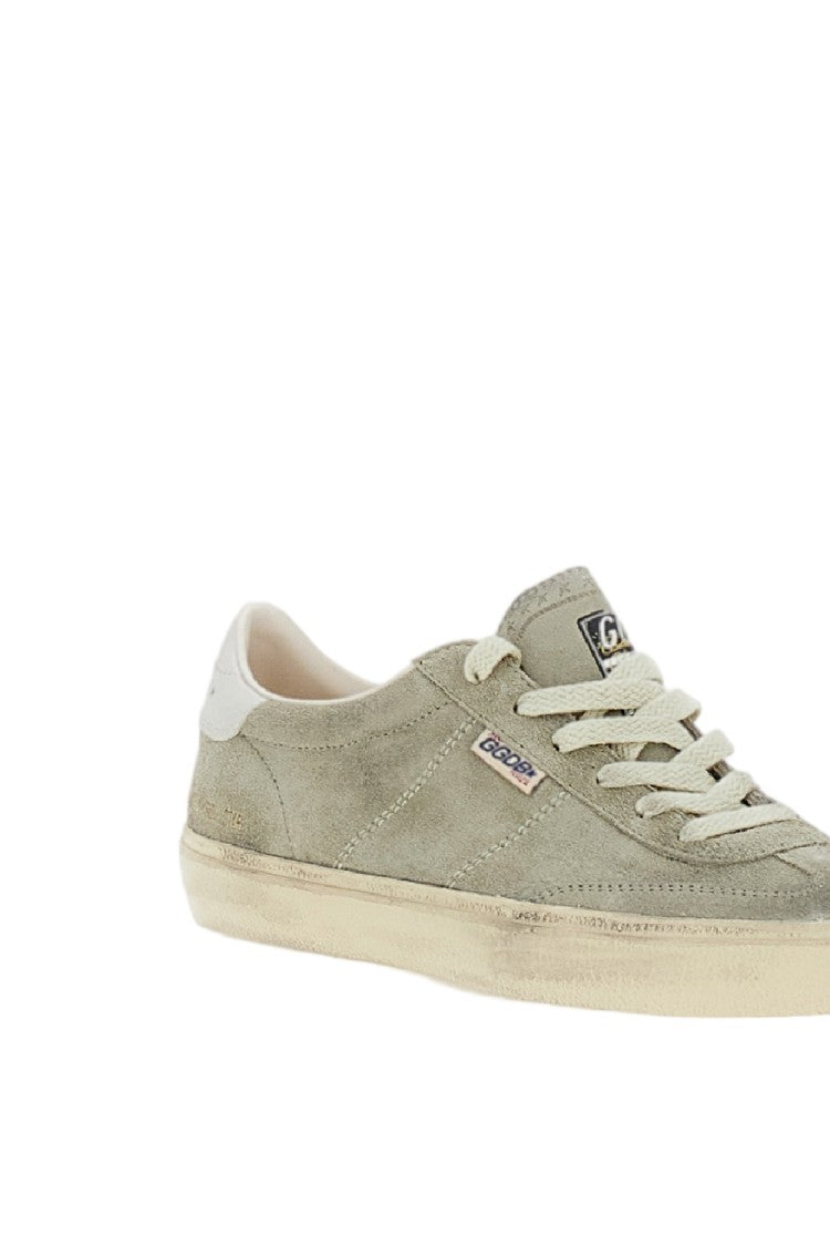 Golden Goose Beige Suede Low-Top Sneakers With Vintage Treatment